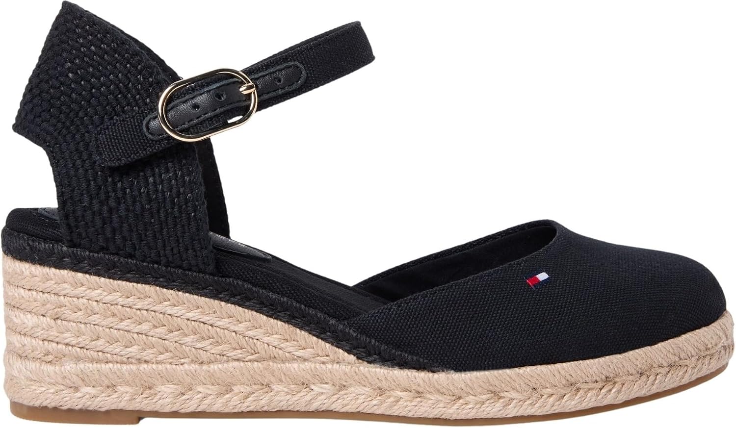 Detalle 2 de Tommy Hilfiger Mid Wedge Espad Closed Toe FW0FW09233: espadrillas con zeppa