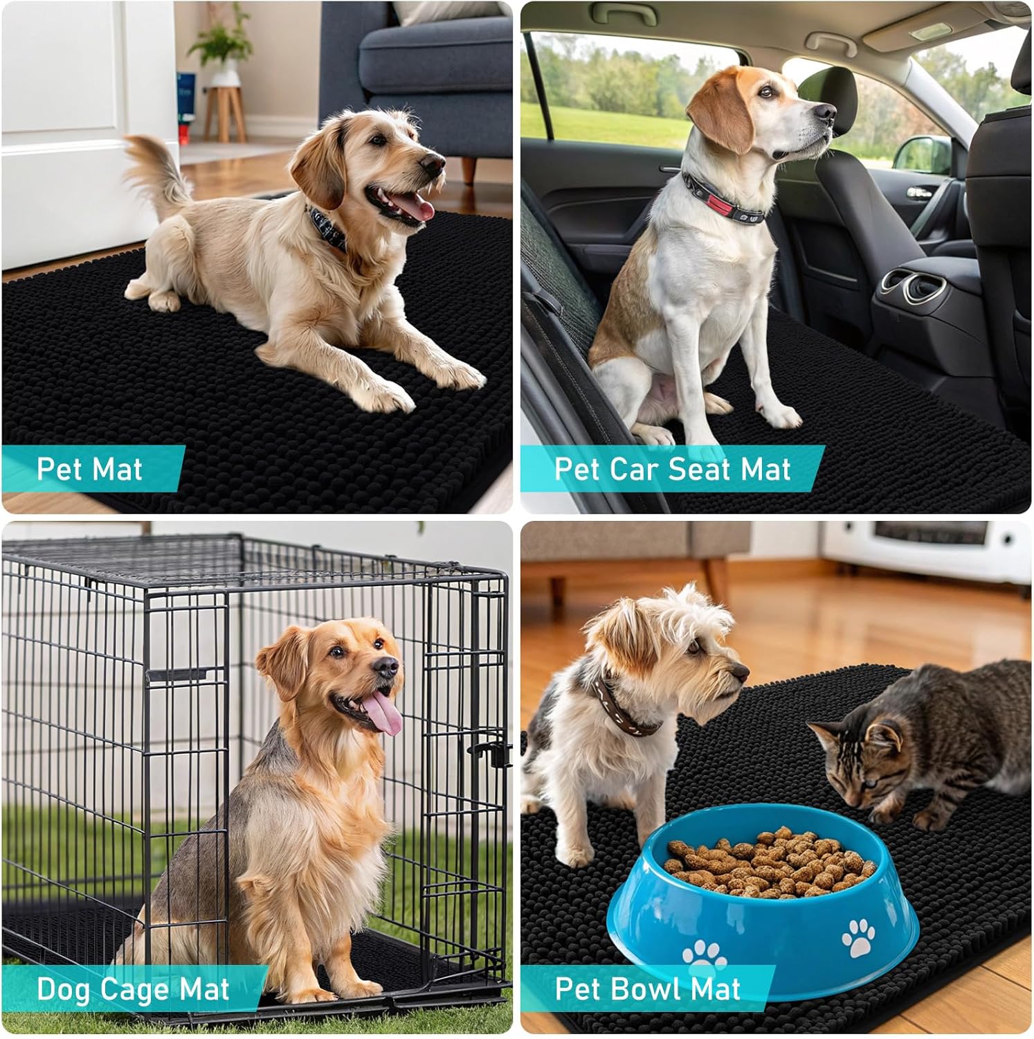 Thumbnail 6 de OLANLY Dog Door Mat 70x35 inches for Muddy Paws