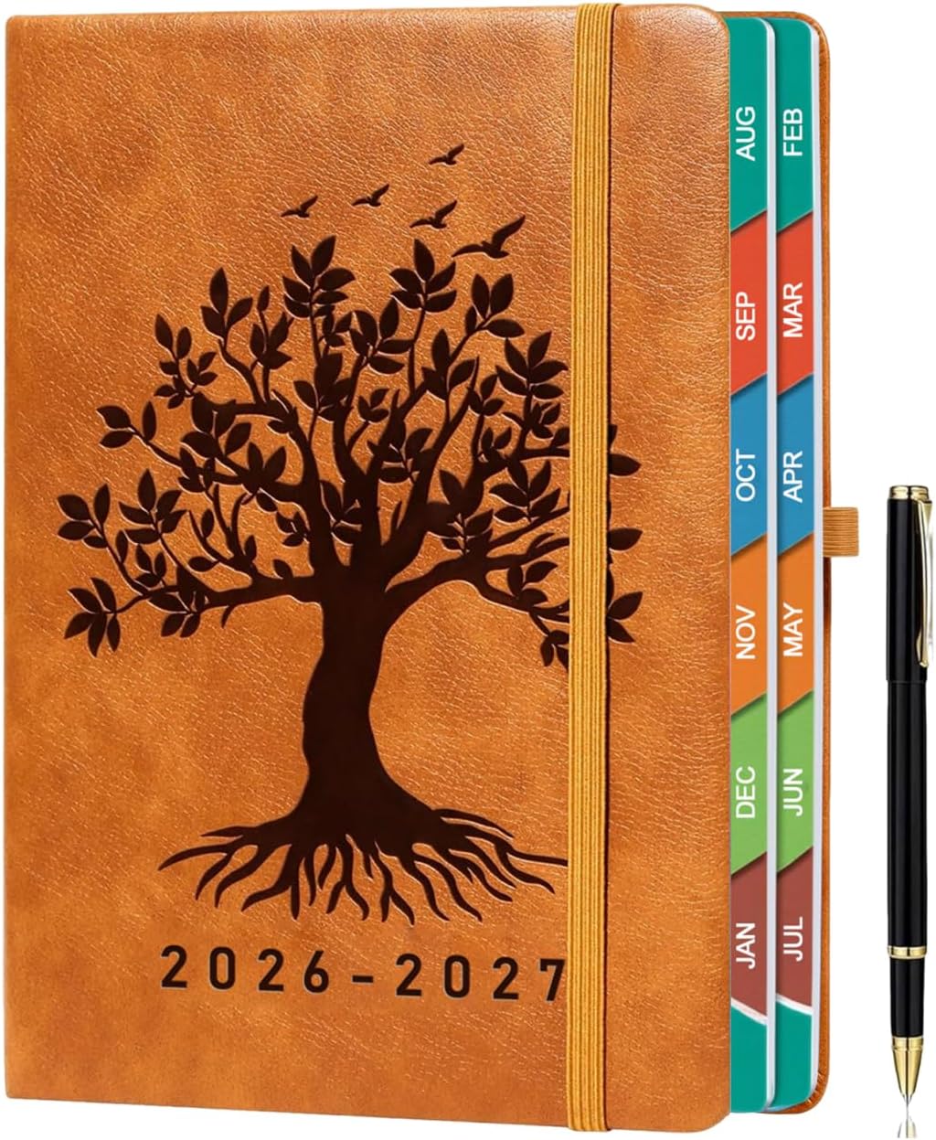 Thumbnail 6 de Academic Diary 2026–2027: Page a Day A5 with Monthly View (Dark Green, Hardcover, with Pen Set)