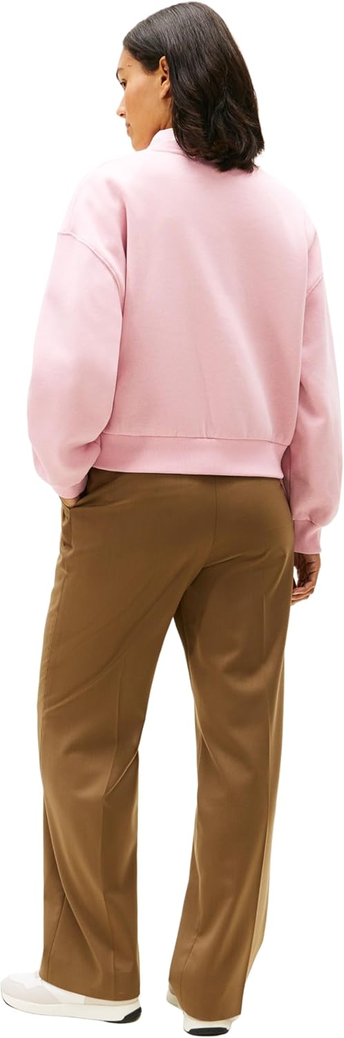 Detalle de Tommy Hilfiger Adaptive Damen Pullover-Sweatshirt mit Corp-Logo (Ww0ww47831)