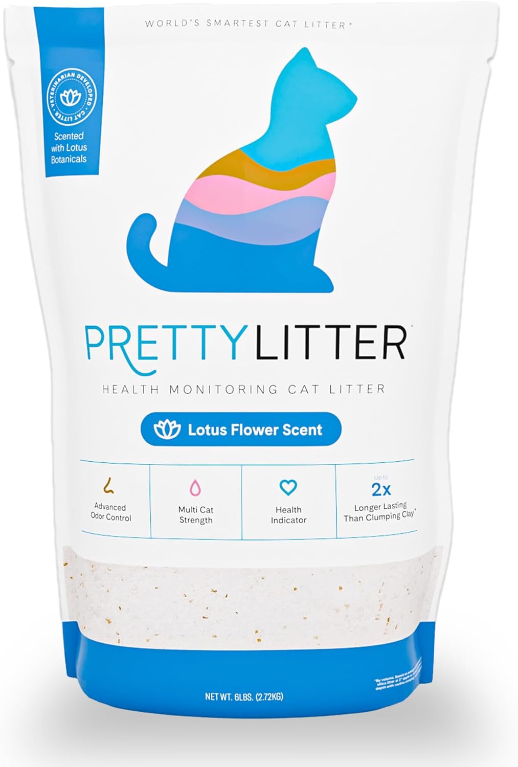 Thumbnail 6 de PrettyLitter Health Monitoring Cat Litter (Unscented, Non Clumping) — 6 Lbs, Pack of 2