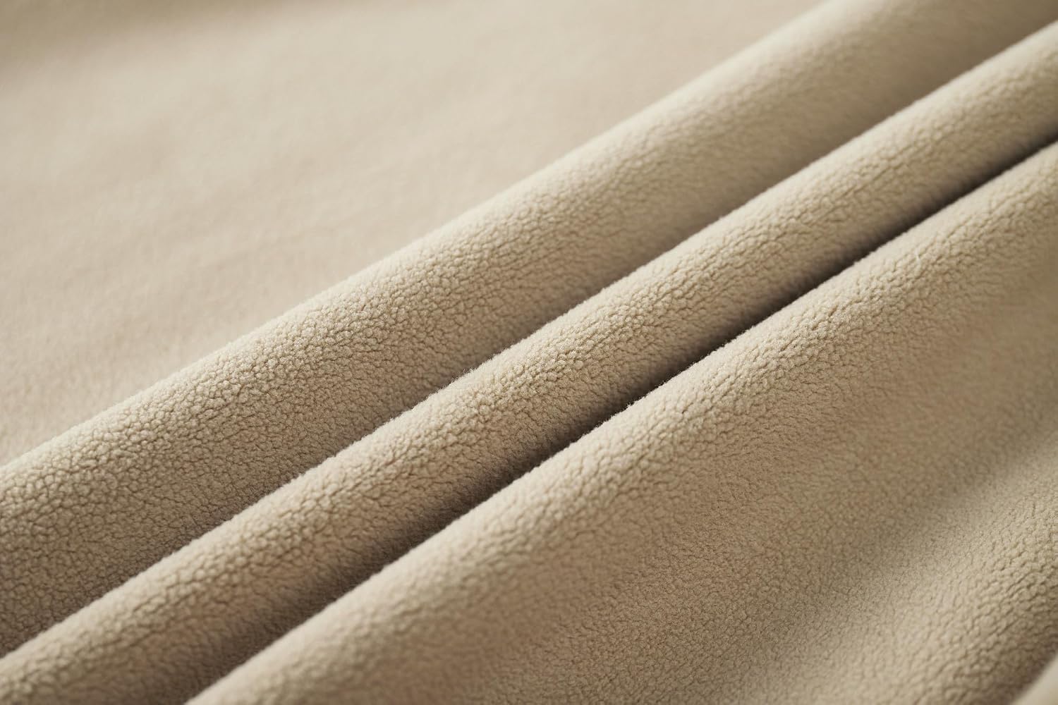 Detalle de VEIISAR Herren Heavy Weight Pullover mit Rundhalsausschnitt (410 g) – warmes Fleece mit Auerflor-Innenfutter