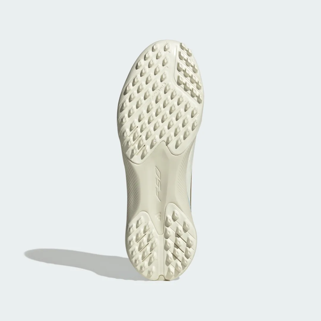 Detalle 2 de Adidas F50 Messi League moqueta sin cordones – Bota beige para césped artificial