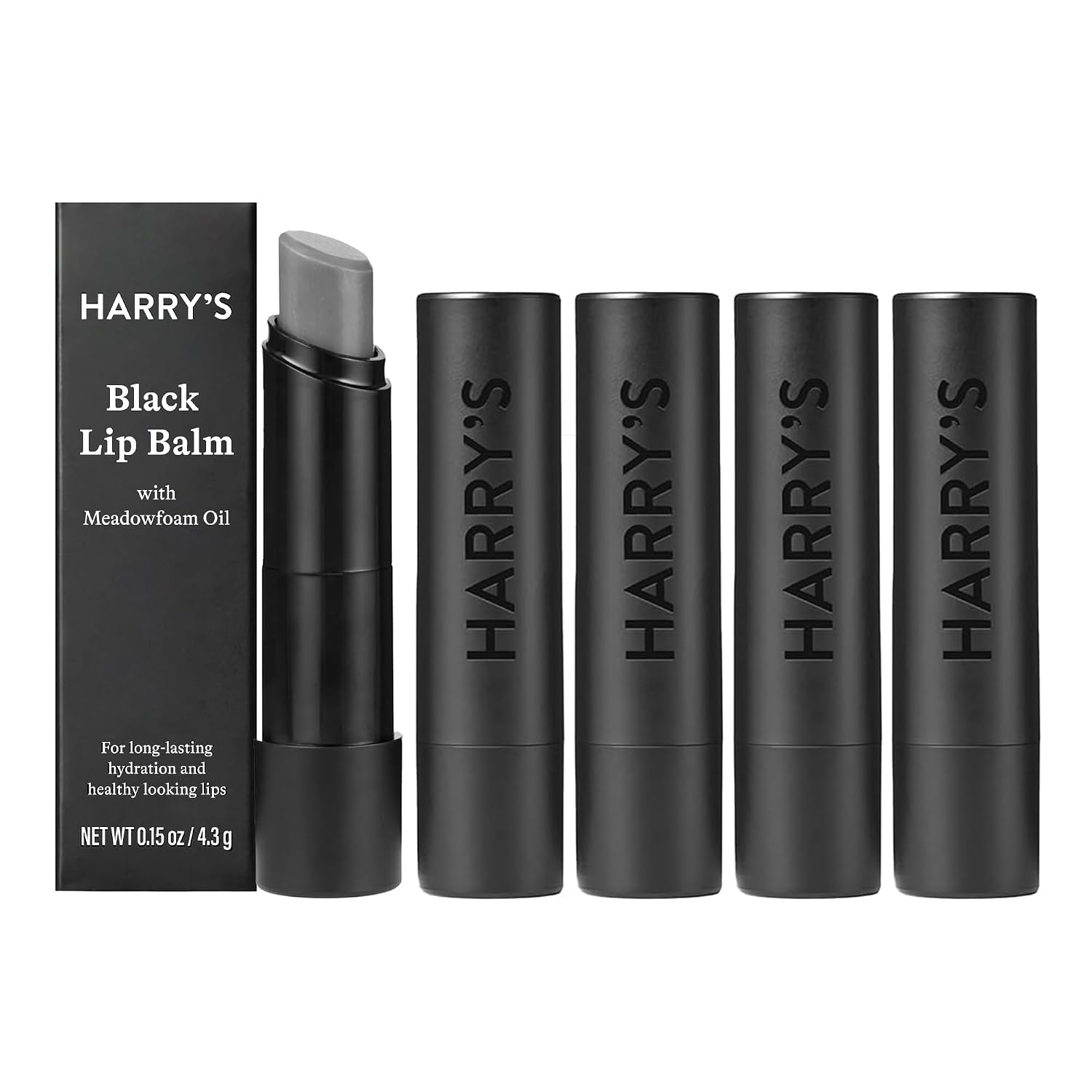 Detalle de Harry's Black Lip Balm 5-Pack hydrating lip balm ๐