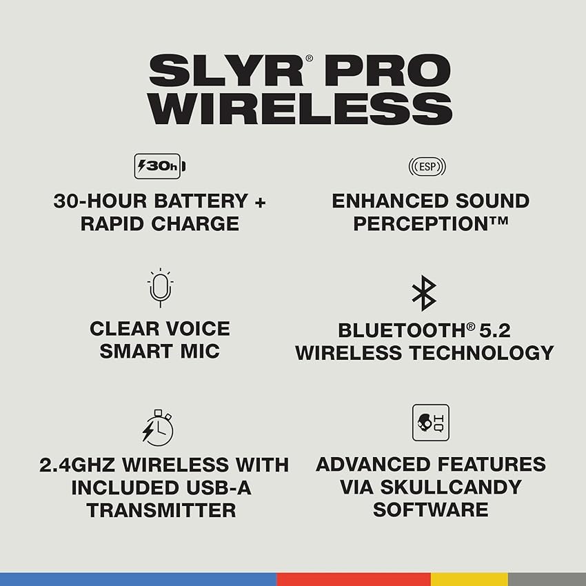 Thumbnail 3 de Skullcandy SLYR Pro 🎧 Cascos Gaming Inalámbricos Latencia Baja
