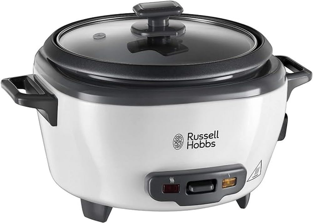 Thumbnail 1 de Russell Hobbs Reiskocher klein [medium] 0,8 l – Dampfgareinsatz, Warmhaltefunktion, antihaftbeschichteter Gartopf (27030-56)