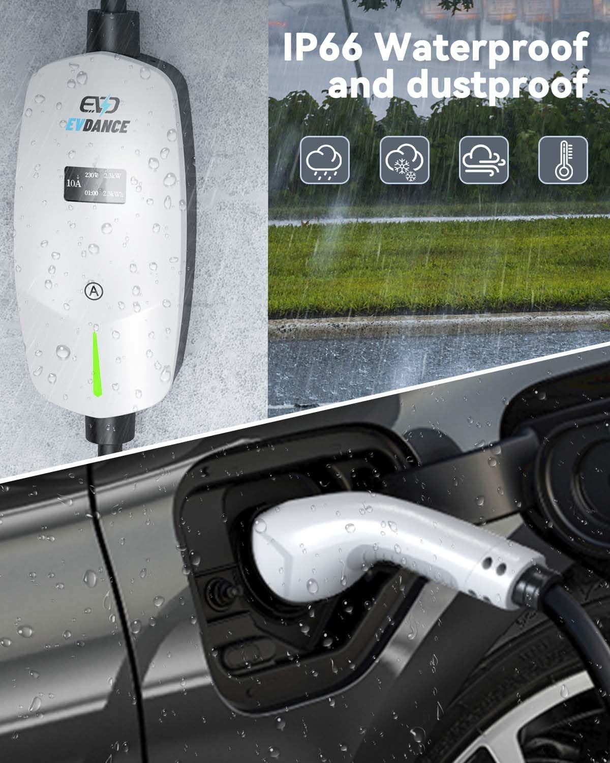 Detalle 2 de EVDANCE EV Charging Cable 6m — Type 2 car charger