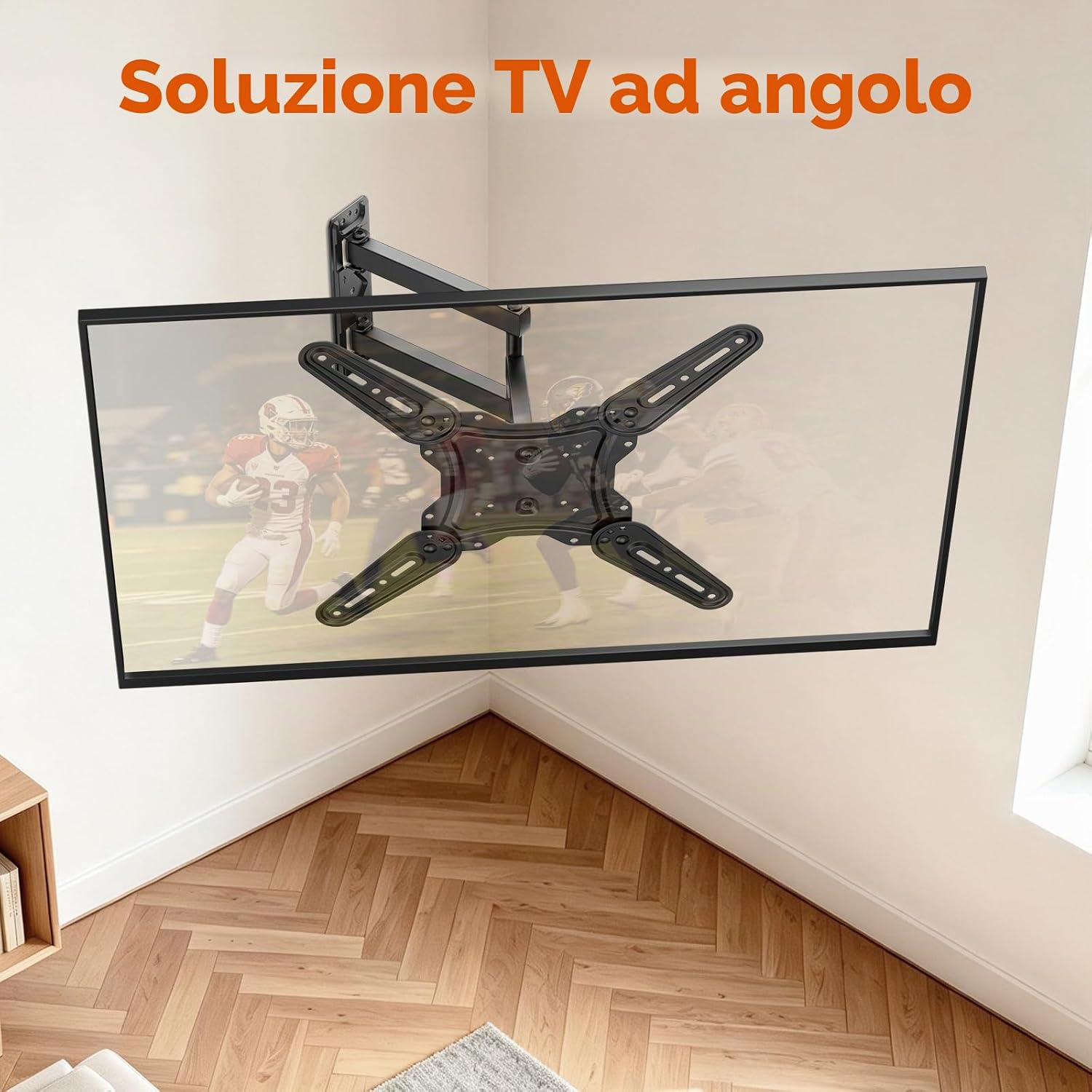 Detalle 2 de GRIFEMA GB1010 supporto TV da parete 26–65" estendibile