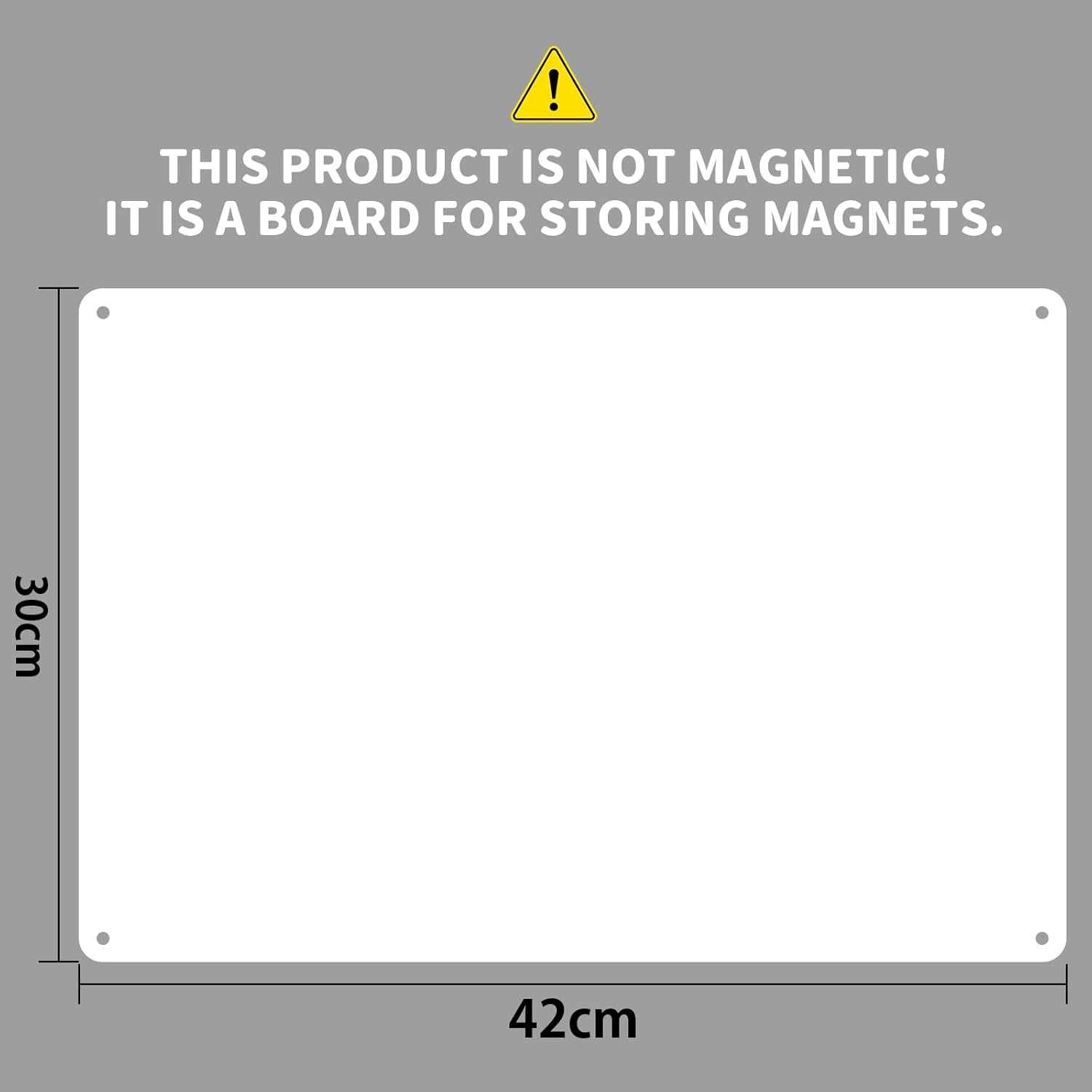 Thumbnail 1 de ALANGDUO Magnettafel 2er-Set aus Edelstahl, 42 x 30 cm – magnetische Tafel für Küche, Büro & Haushalt