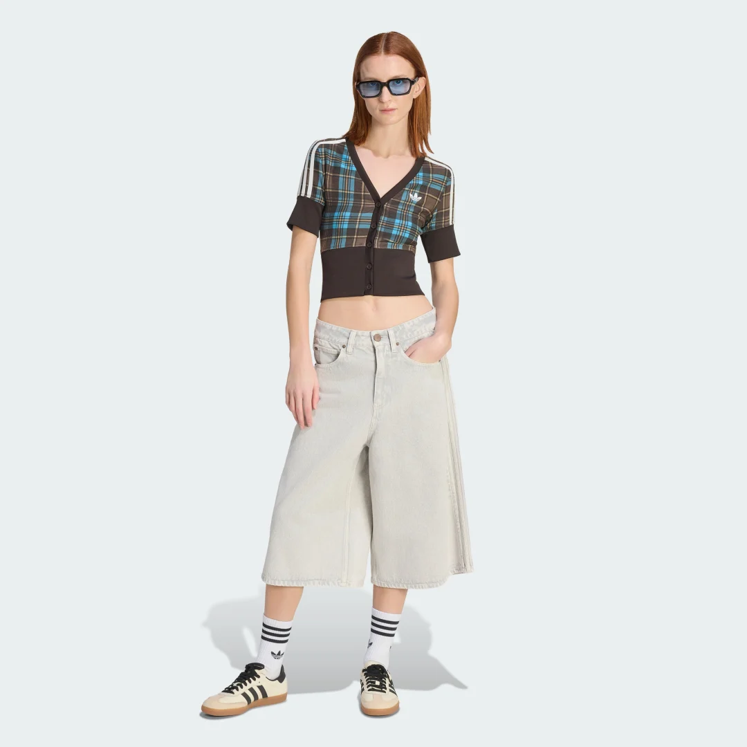 Thumbnail 2 de Camisa de cuadros con cuello de pico y botones Adidas – Multicolor