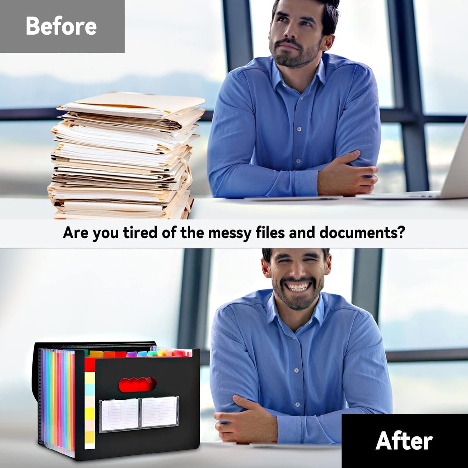 Thumbnail 3 de Diboniur Cartella portadocumenti espandibile A4, 13 tasche 🗂️