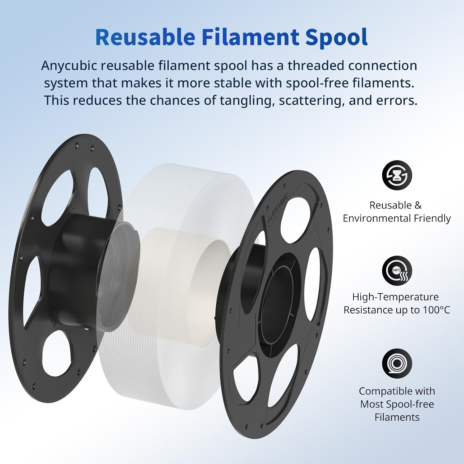 Thumbnail 5 de ANYCUBIC PLA Filament 1.75mm – 1kg Spool for 3D Printing