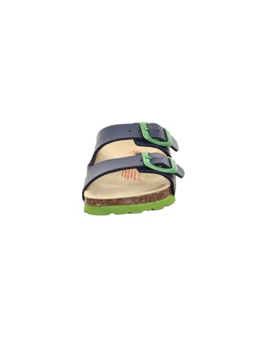 Thumbnail 1 de Superfit Jungen FUSSBETTPANTOFFEL Hausschuhe 8210 Blau/Grün – orthopädisches Tieffußbett, breite Passform