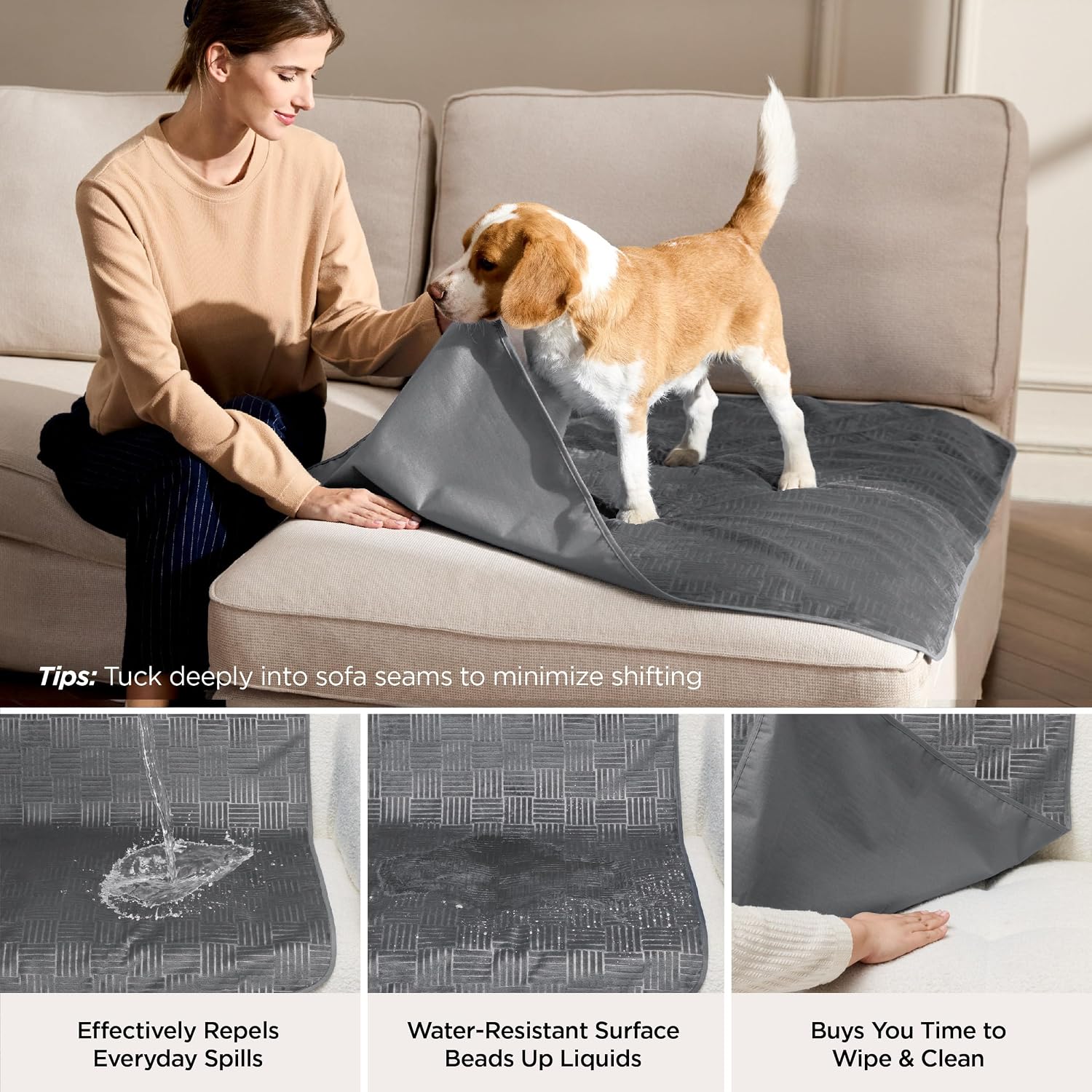 Detalle 2 de Bedsure Couch Cover 30x70IN