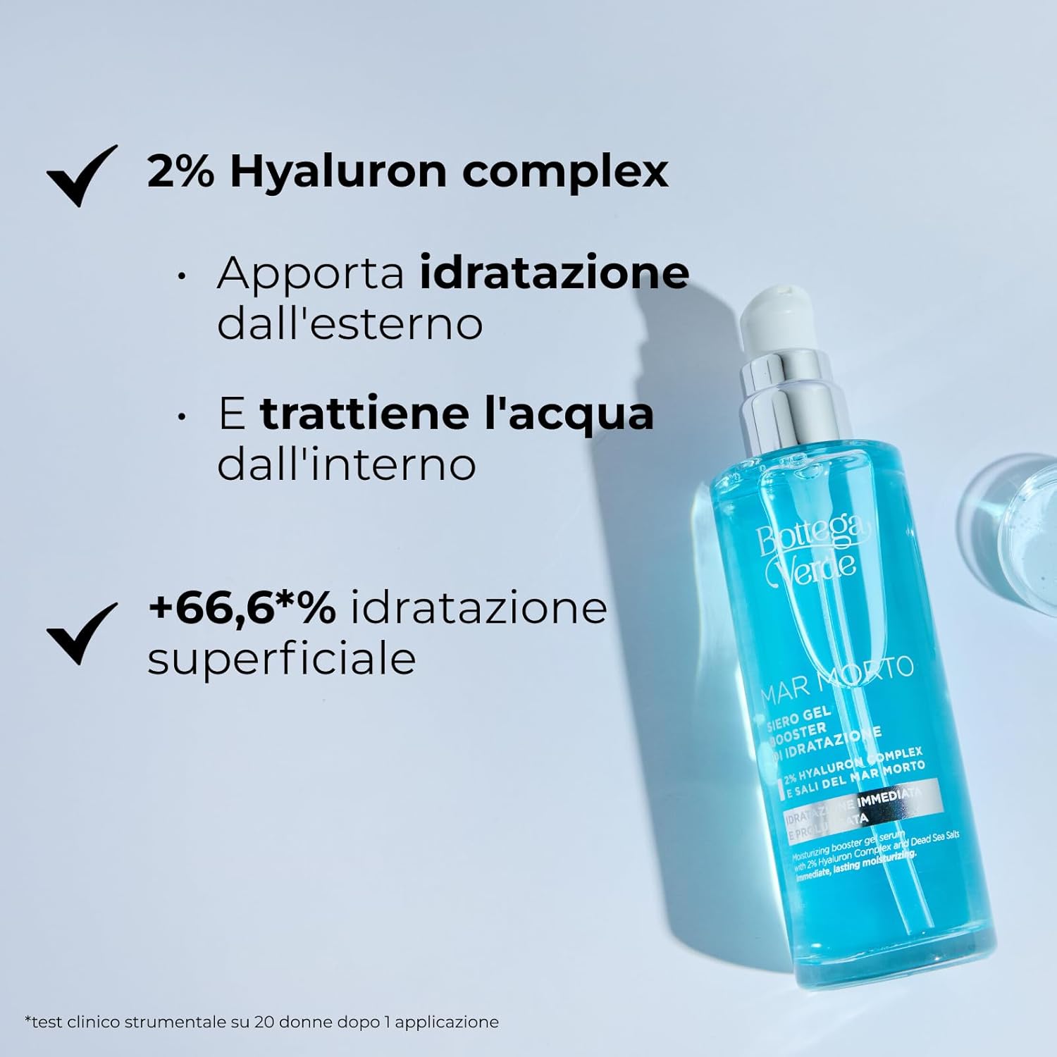 Thumbnail 2 de Bottega Verde Mar Morto Siero Gel Idratante Intensivo Corpo con Hyaluron Complex e Sali del Mar Morto (100 ml)