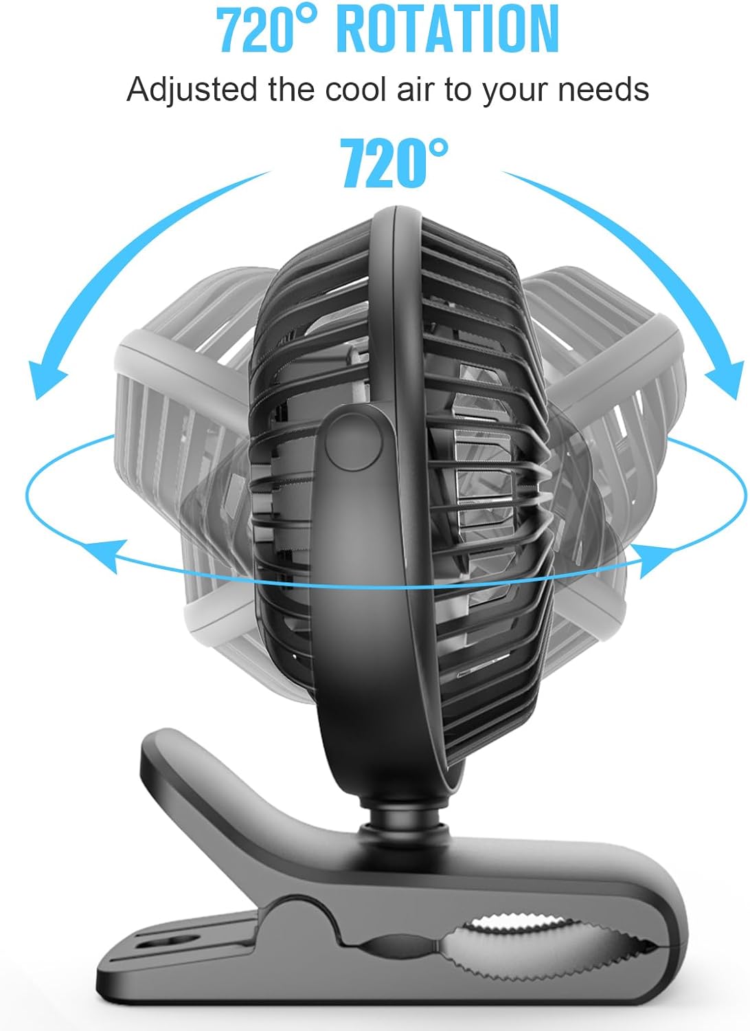 Thumbnail 5 de HONYIN Mini USB Clip Fan