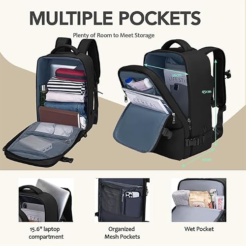 Thumbnail 3 de Xkdoai Mochila de Cabina para EasyJet 45x36x20 cm: comodidad y organización para viajes cortos