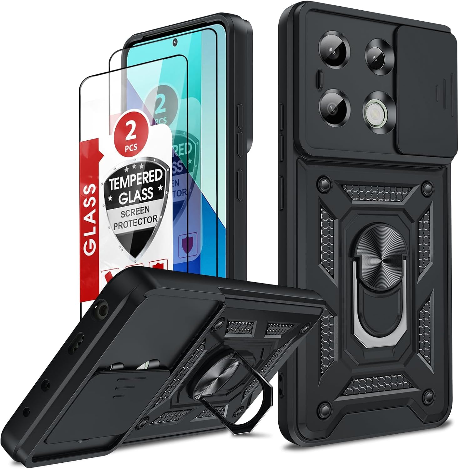 Thumbnail 5 de LeYi Coque Magnétique pour Samsung Galaxy A17 / A26 5G – 2 Verre Trempé, MagSafe, Noir