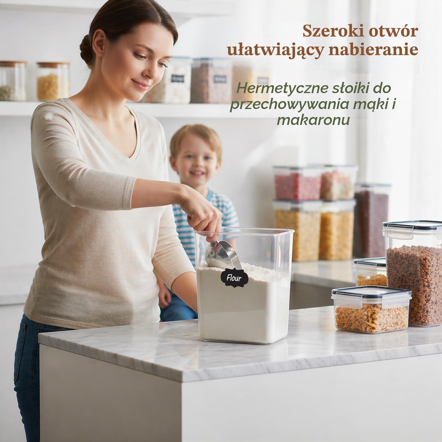 Detalle de ComSaf – hermetyczne pojemniki na żywność, zestaw 24 szt., 0,8–2 l