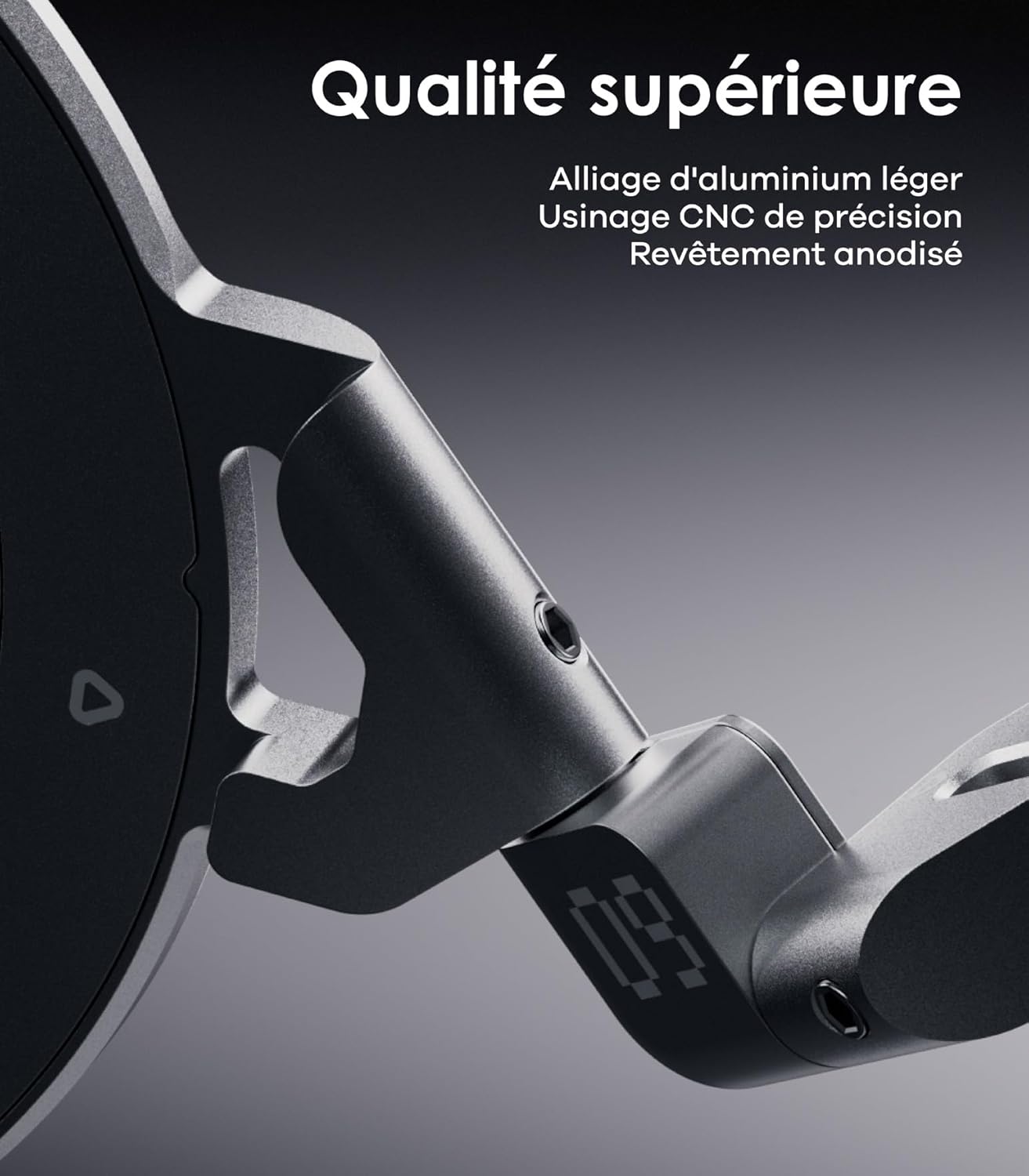 Thumbnail 4 de Aulumu G09 Anneau Téléphone Portable – Support Magnétique Double Face avec Rotation 360° pour MagSafe (Argent)