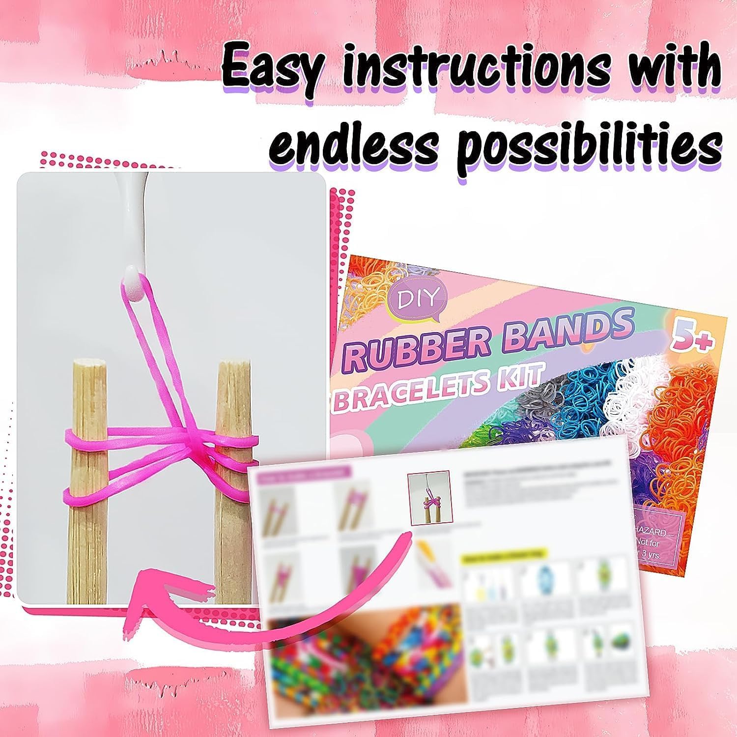Detalle 2 de FunzBo 18000+ Loom Bands Kit
