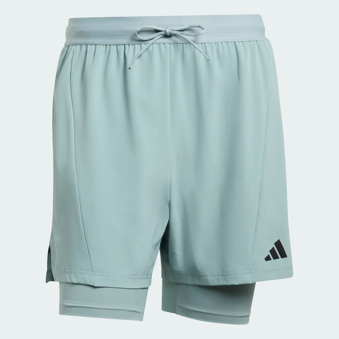 Thumbnail 3 de Pantalón corto de entrenamiento 2 en 1 D4T de Adidas — color Verde
