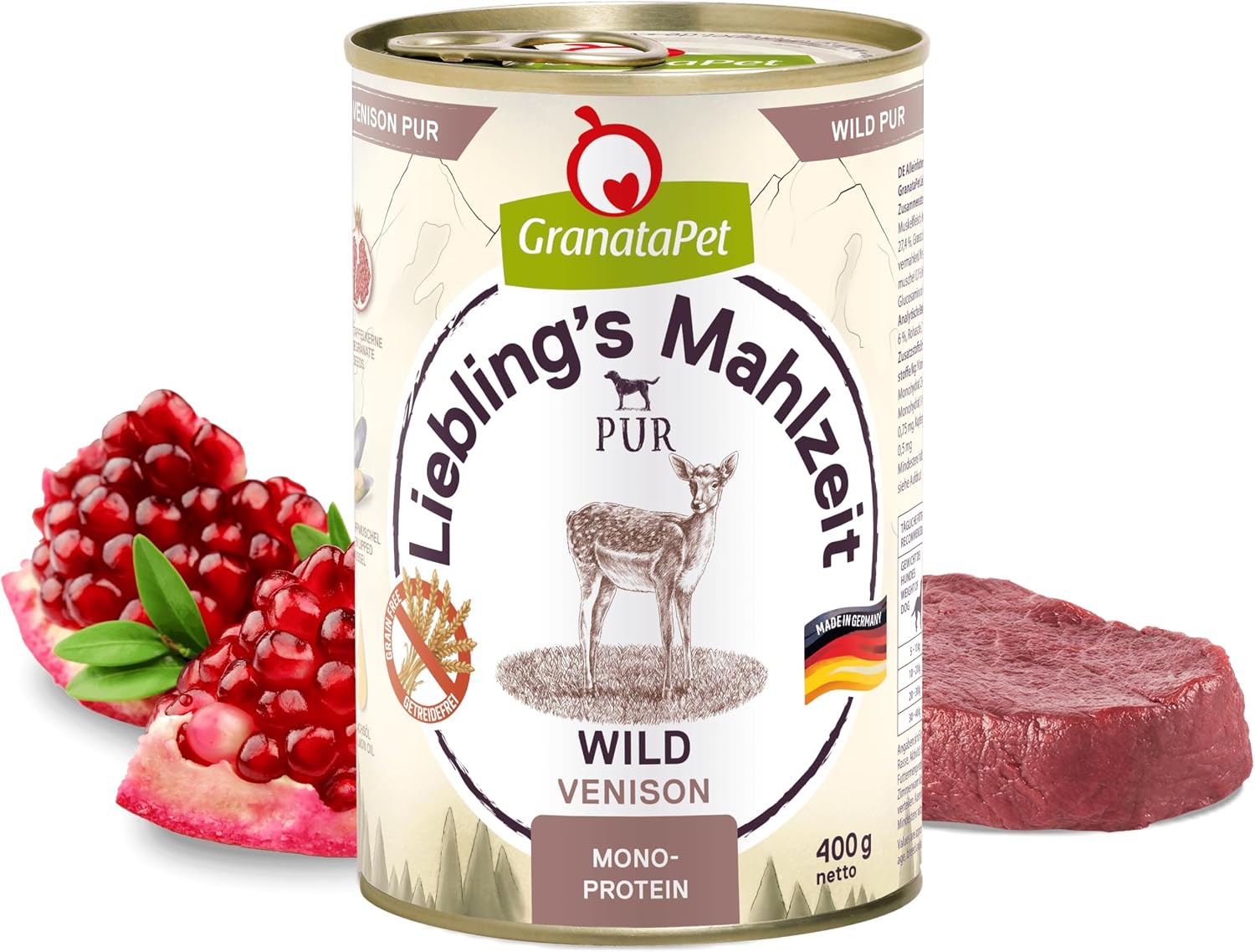 Thumbnail 1 de GranataPet Liebling's Mahlzeit Wild PUR – Nassfutter für Hunde, getreide- & zuckerfrei, 6 x 400 g