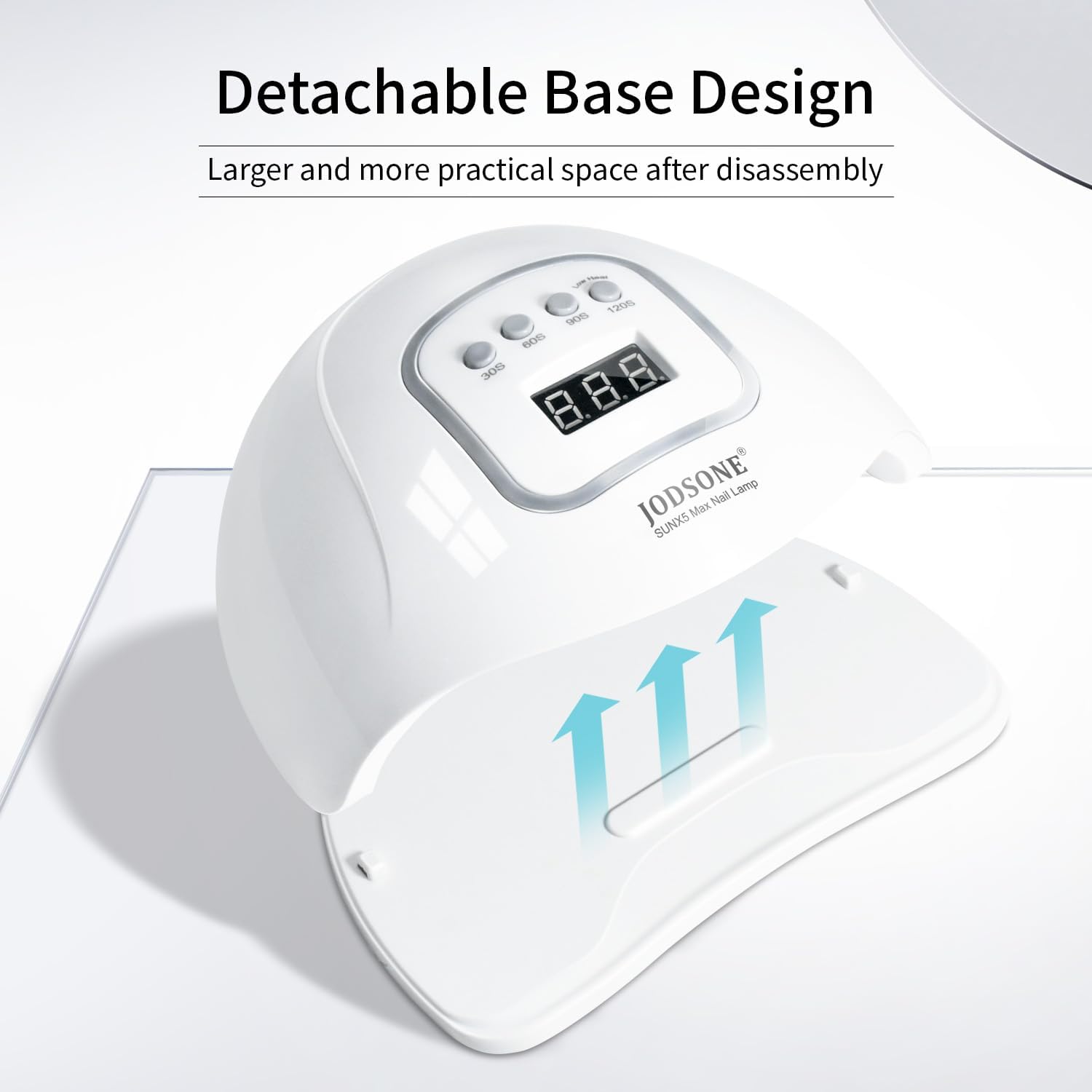 Detalle de JODSONE UV LED Nail Lamp U V Gel Dryer with Auto Sensor and 4 Timers