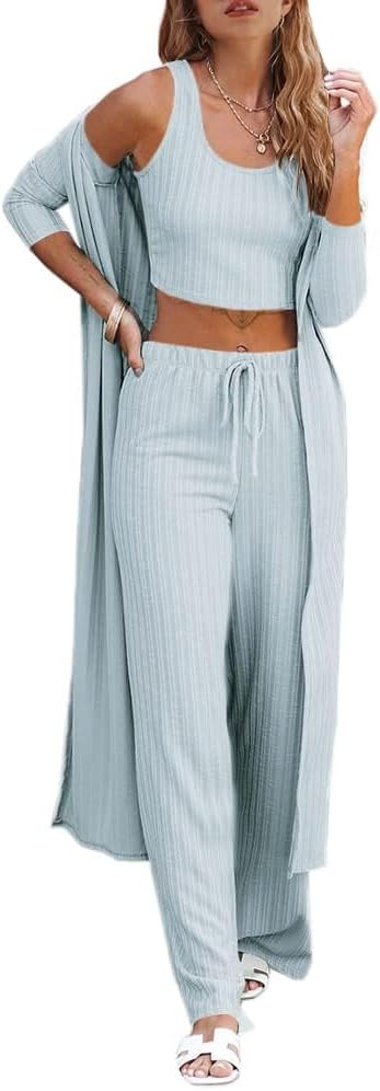 Thumbnail 5 de Fessceruna 3-Piece Knit Loungewear Set for Women