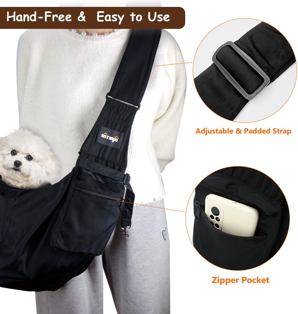 Detalle de NATUYA Dog Sling Puppy Carrier 5-15 lbs