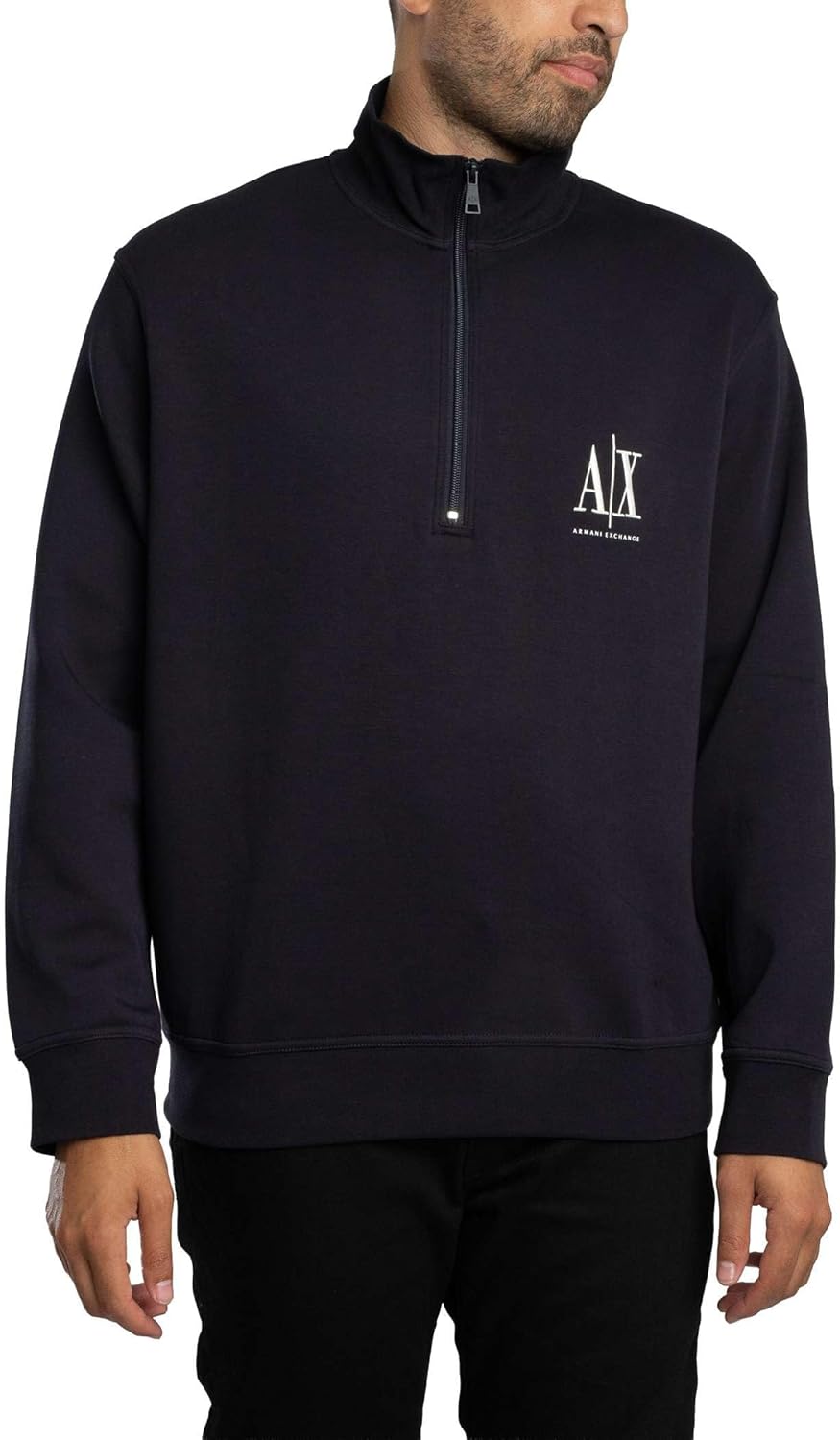 Thumbnail 1 de Armani Exchange Icon Project: Maglia di Tuta Uomo con Logo Ricamato eZip Frontale