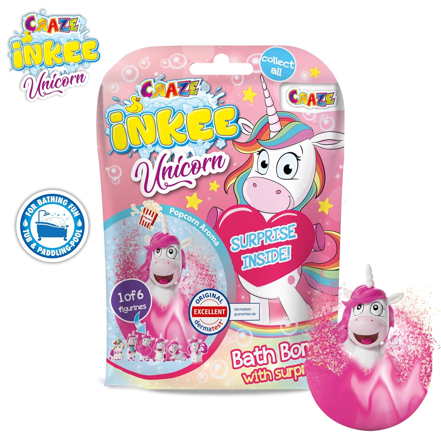 Thumbnail 1 de INKEE Unicorn – 8er Set Badebomben mit Überraschung für Kinder