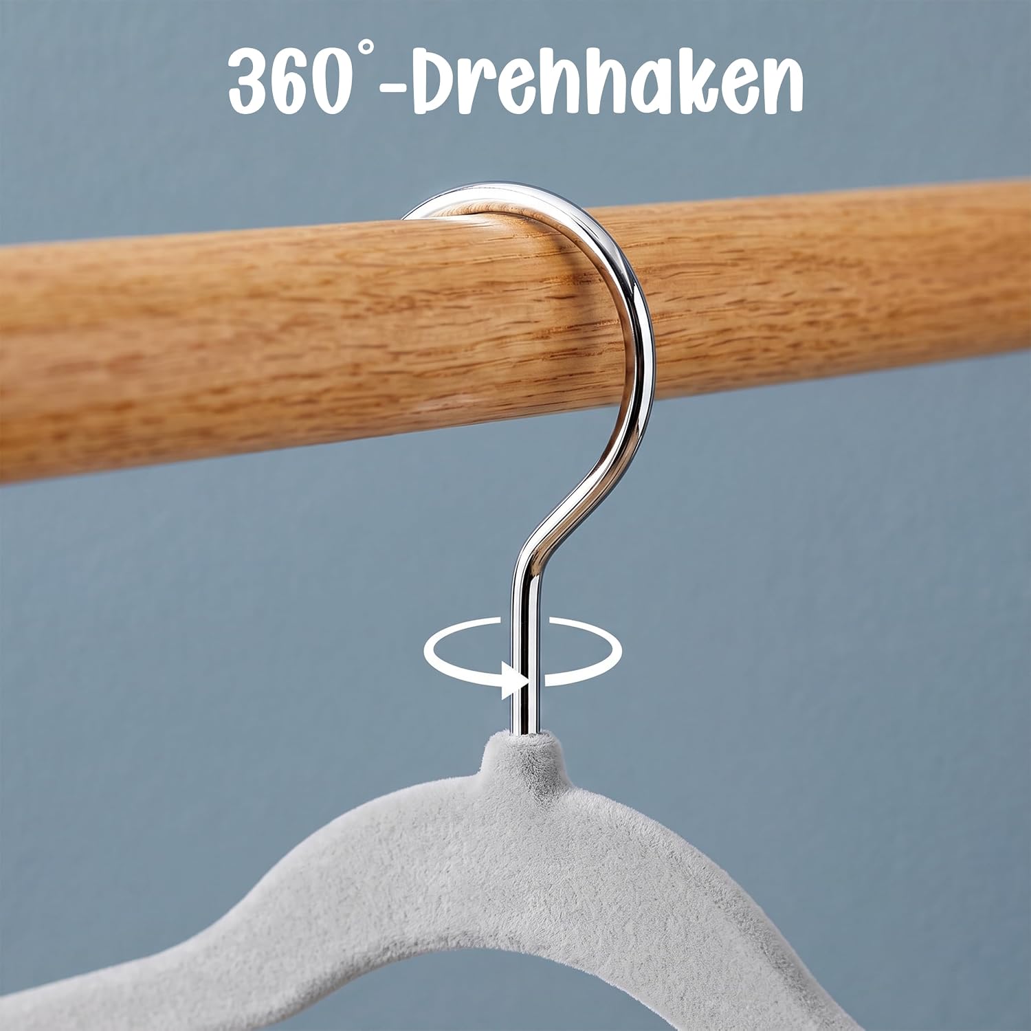 Detalle 1 de Utopia Home Kinder-Kleiderbügel 50 Stück, 27,9 cm