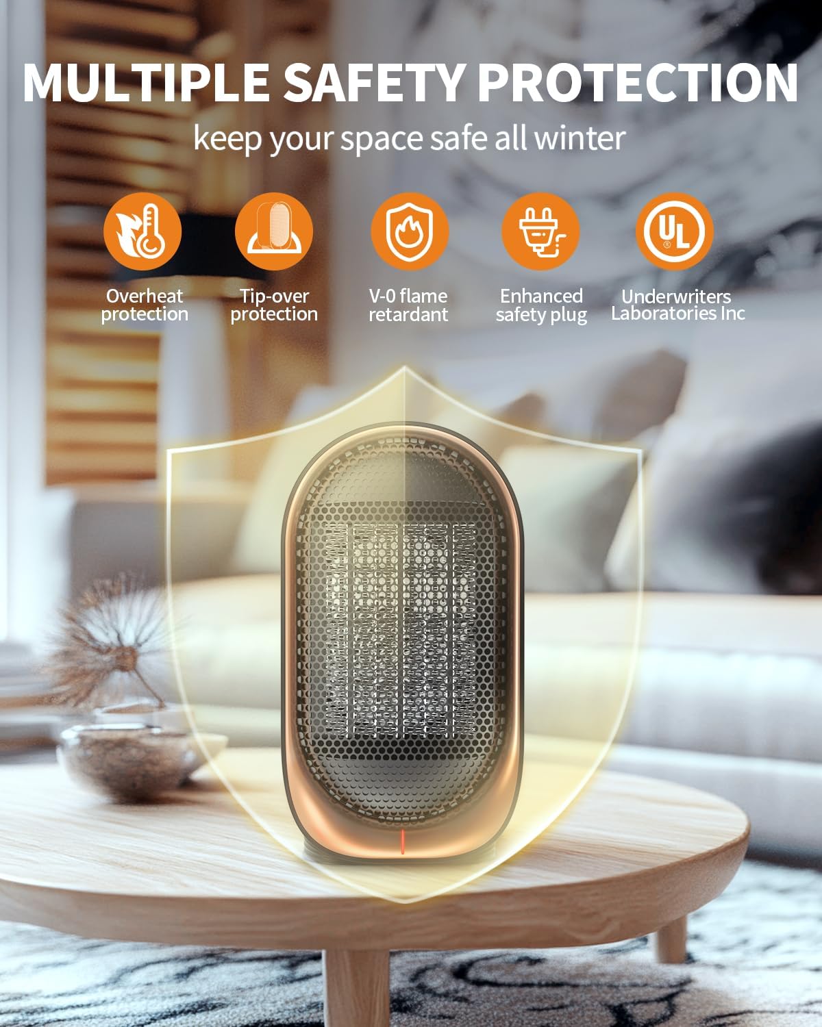 Detalle 2 de Space Heater 200 sq ft Portable 🏠
