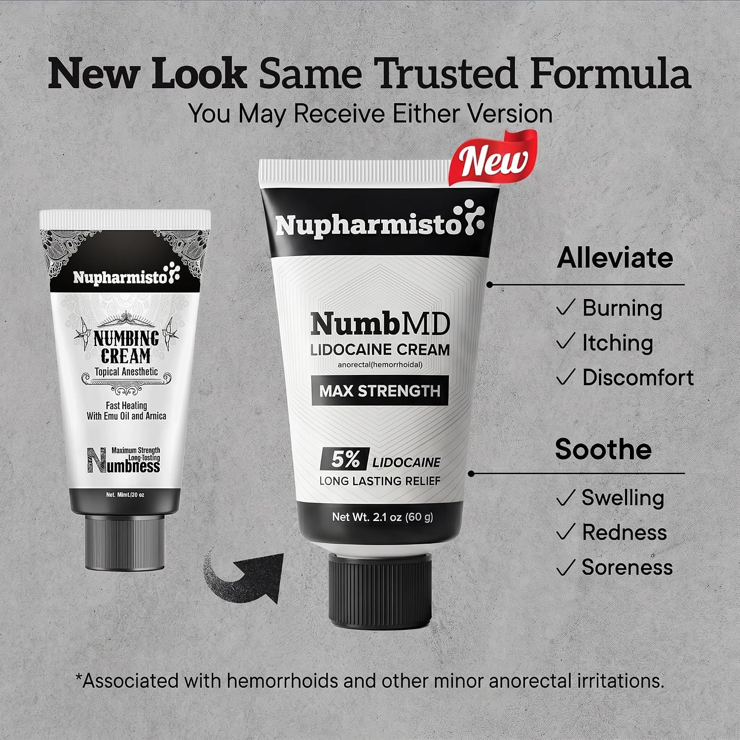 Detalle 2 de Nupharmco Numbing Cream for Hemorrhoids, 5% Lidocaine, 60 mL