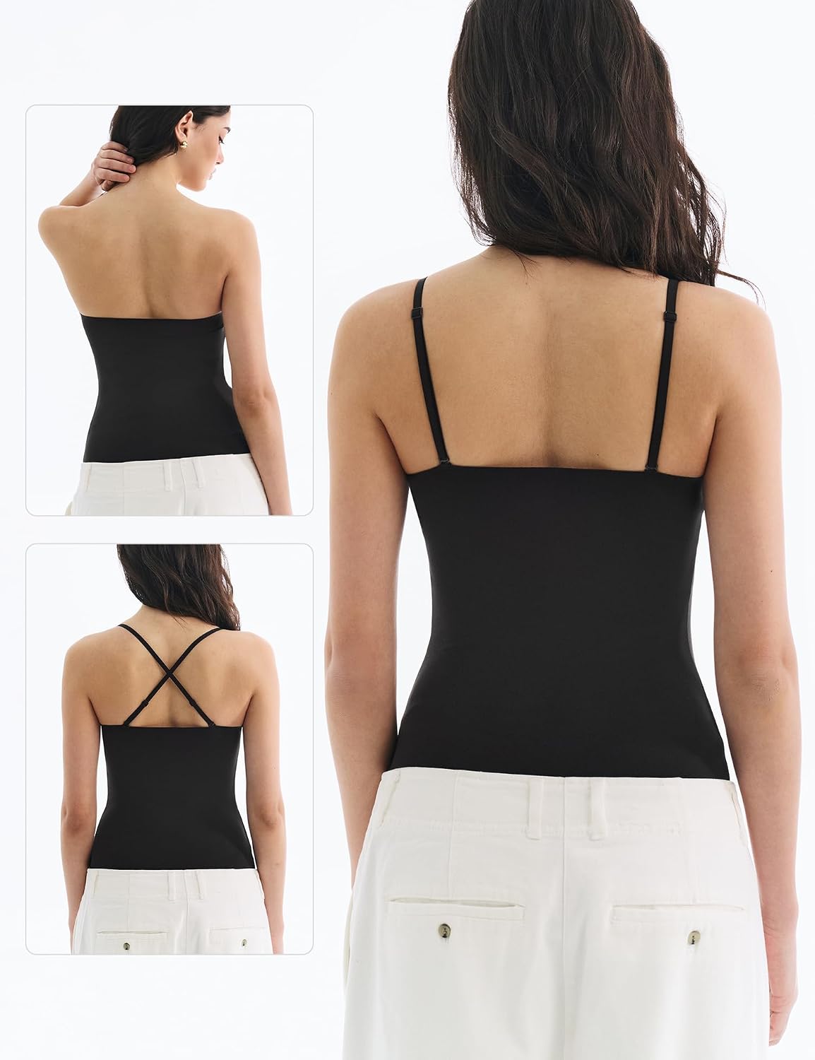 Detalle 1 de Lehoba Built-In Bra Tank Top, Scoop Neck