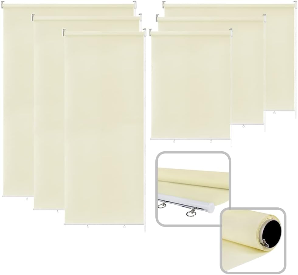 Detalle de UISEBRT 962e4cc6-051e-4fa4-a0e1-60723dddc9e8 verticaal buitenrolgordijn 180 x 240 cm, beige