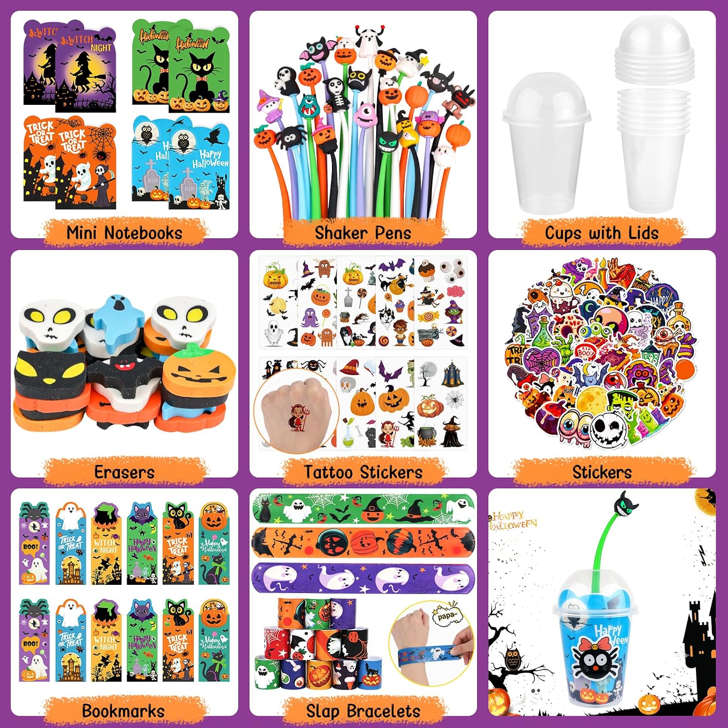 Detalle 2 de Halloween Stationery Party Favour Set, 12-Pack