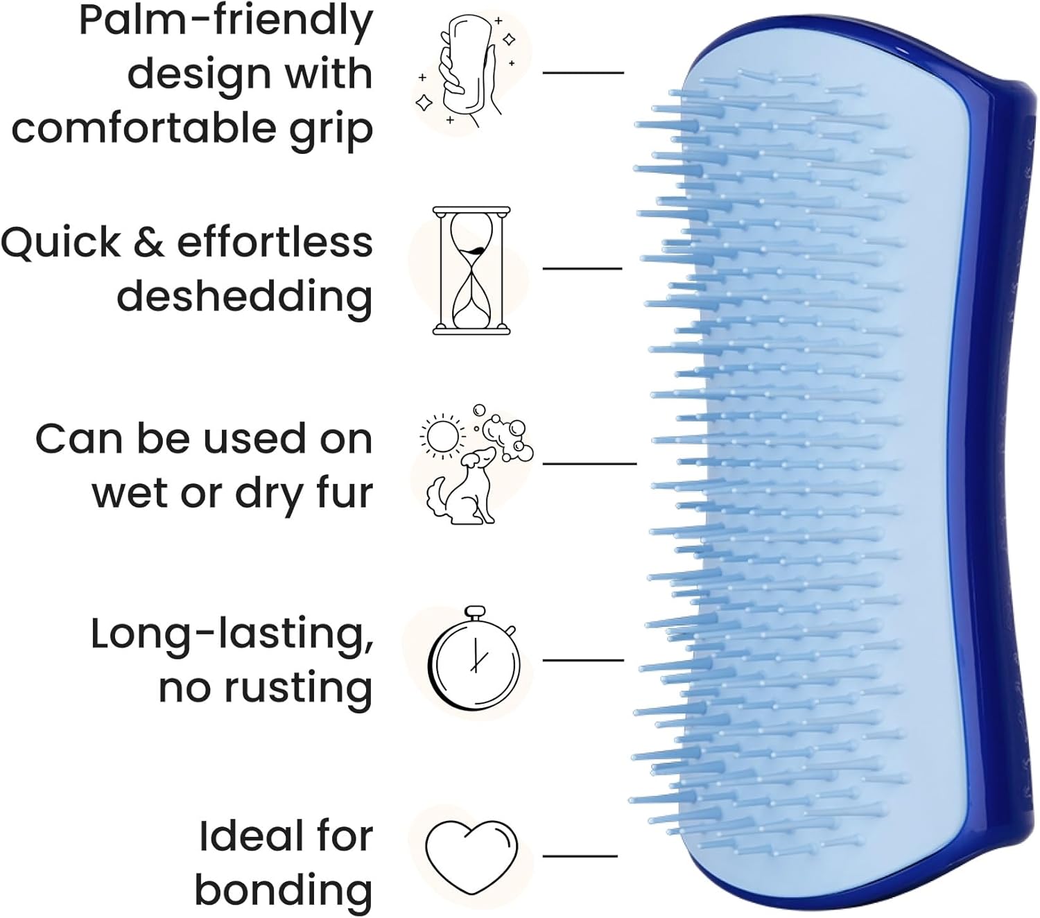 Detalle de Tangle Teezer Piccolo Pet Teezer: spazzola zoom per cani di taglia piccola