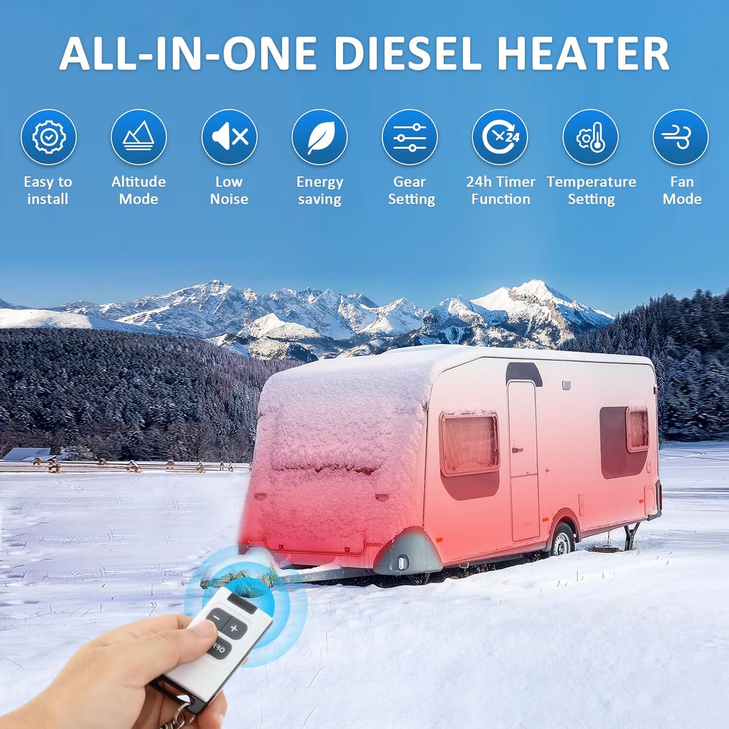 Thumbnail 3 de 8500W Diesel Heater 110V All-in-One Parking Heater