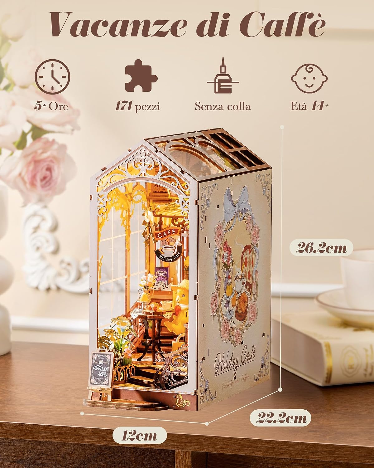 Thumbnail 1 de Rolife Book Nook Rabbit’s Coffee 171 pezzi