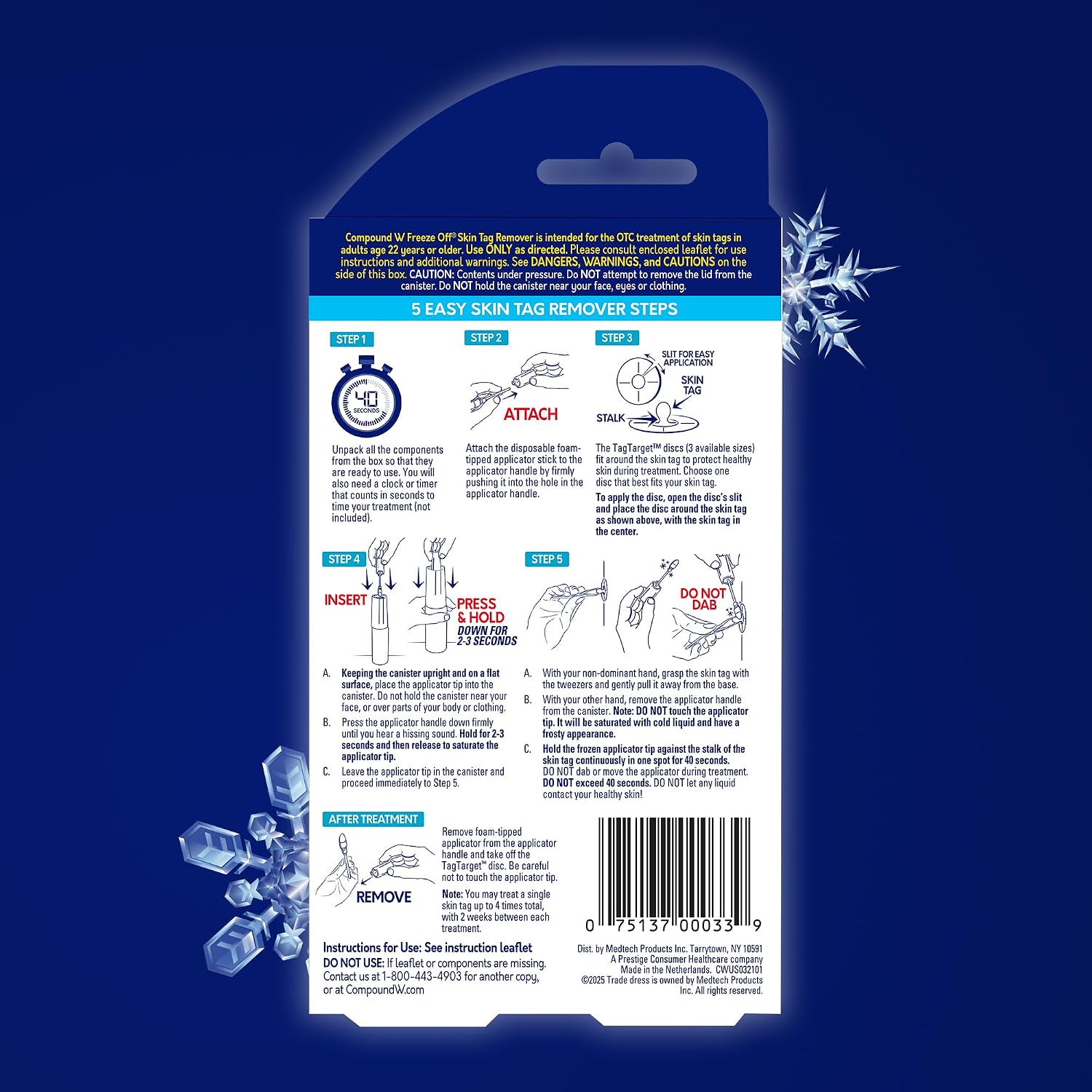 Thumbnail 6 de Compound W Freeze Off Skin Tag Removal Kit, 8 Applications with Precision Tip