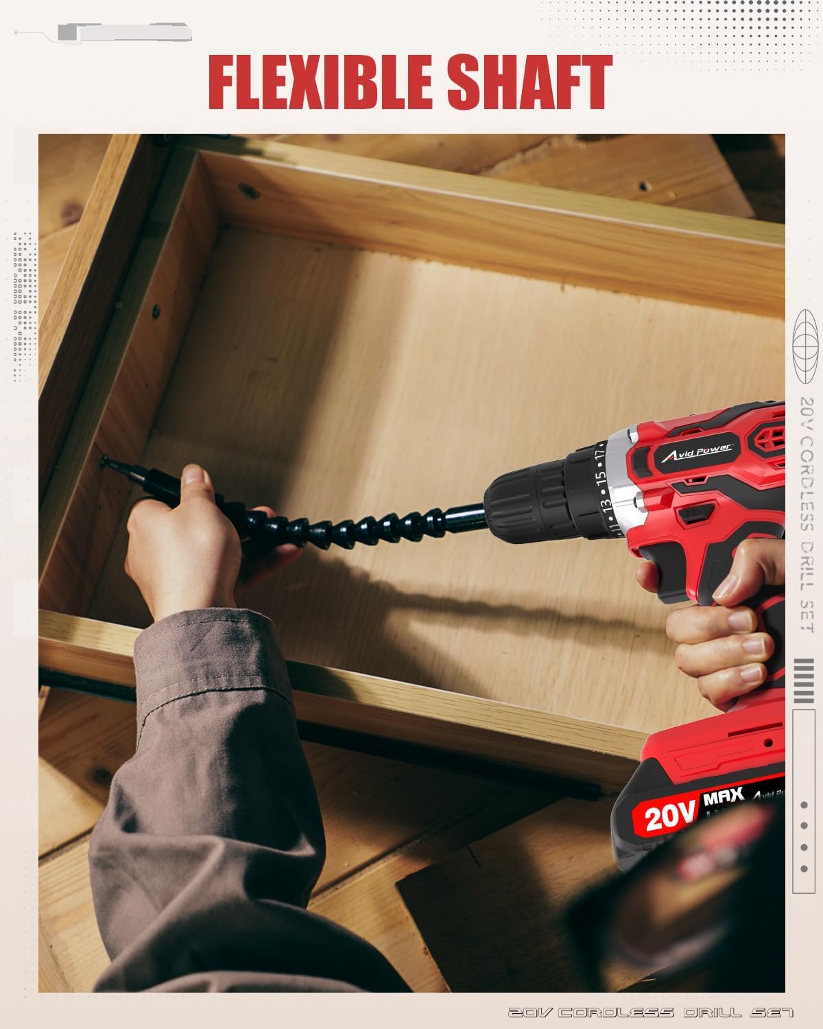 Detalle de AVID POWER Cordless Drill 20V