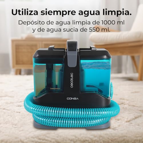 Detalle de Cecotec Conga 3000 Carpet&Spot Clean Max: limpiador aspirador de tapicerías y alfombras con cable