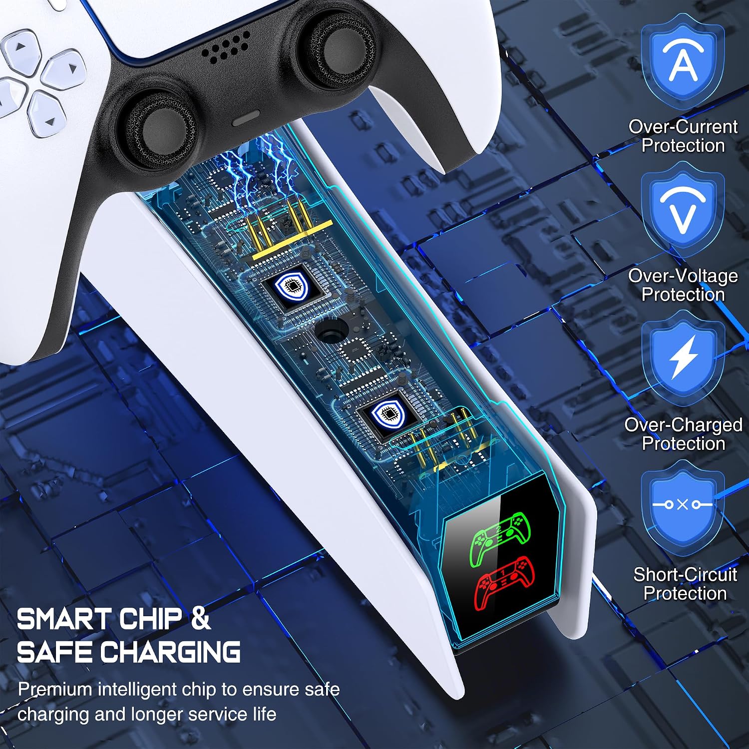 Detalle de PS5 controller charger station for DualSense