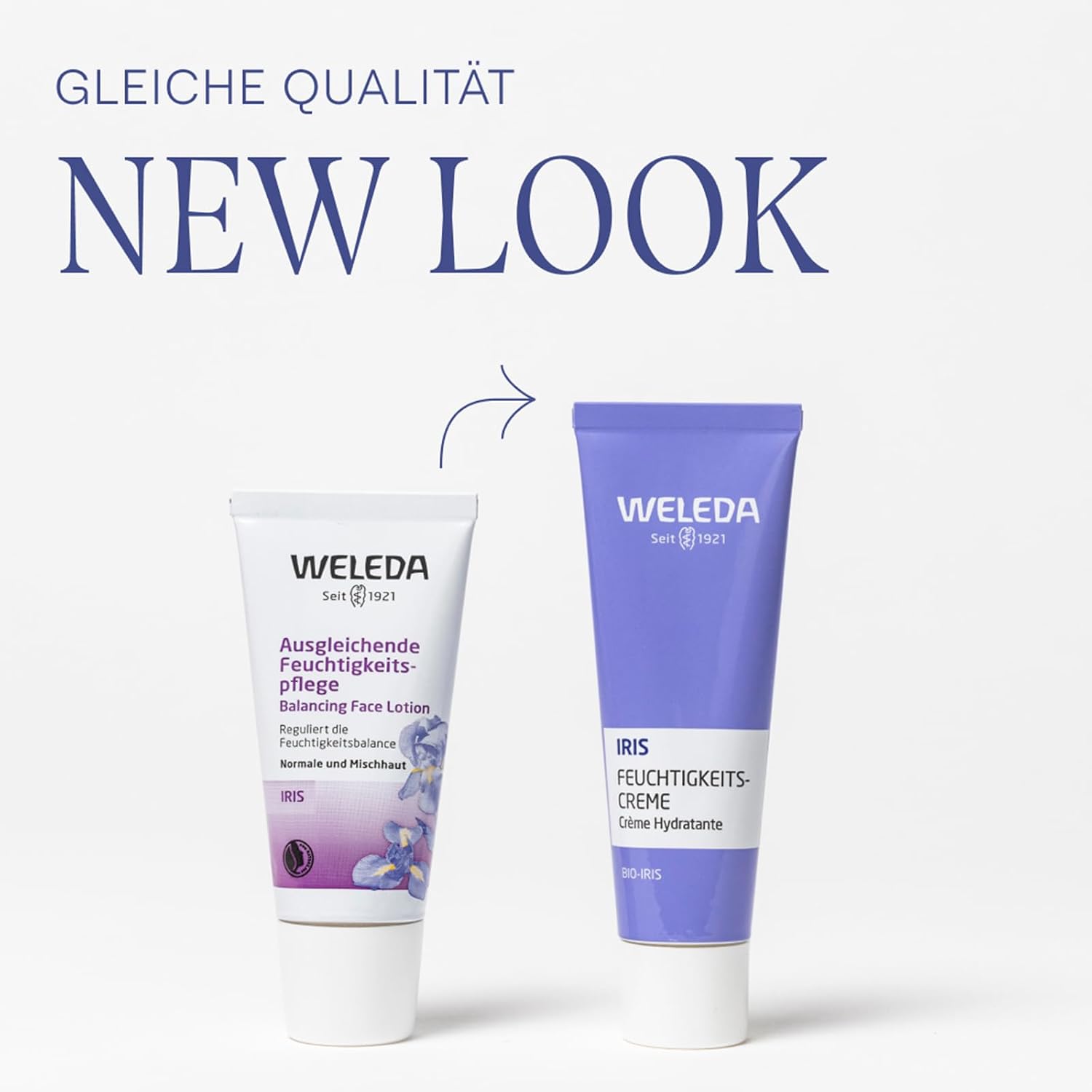 Thumbnail 2 de WELEDA Bio Iris Ausgleichende Feuchtigkeitspflege – leichtes Tages- und Nachtcreme für normale bis Mischhaut, 30 ml