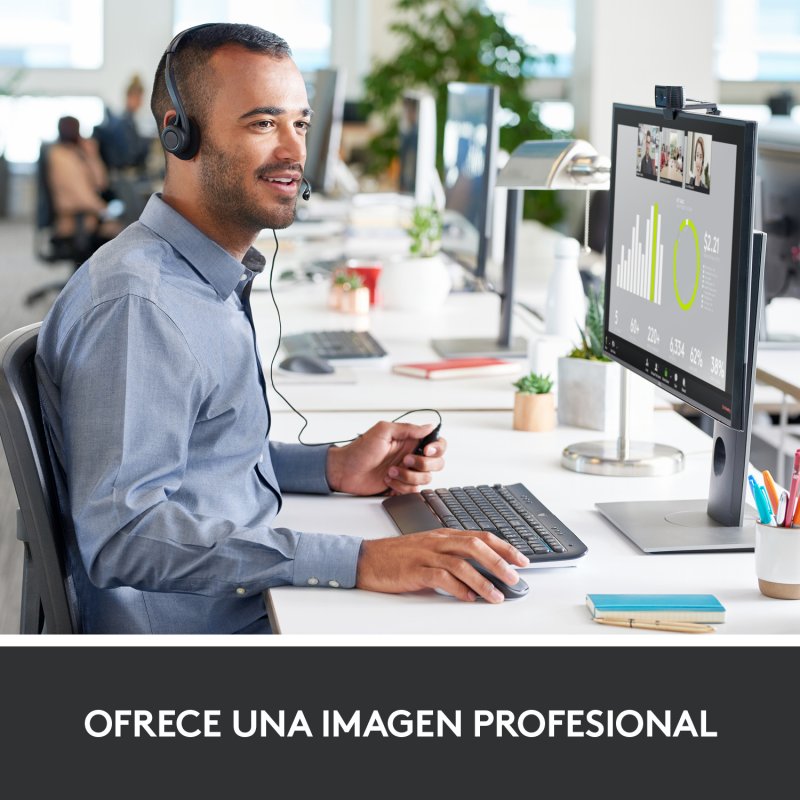 Detalle 2 de Logitech C920s Pro Webcam 1080p, corrección automática