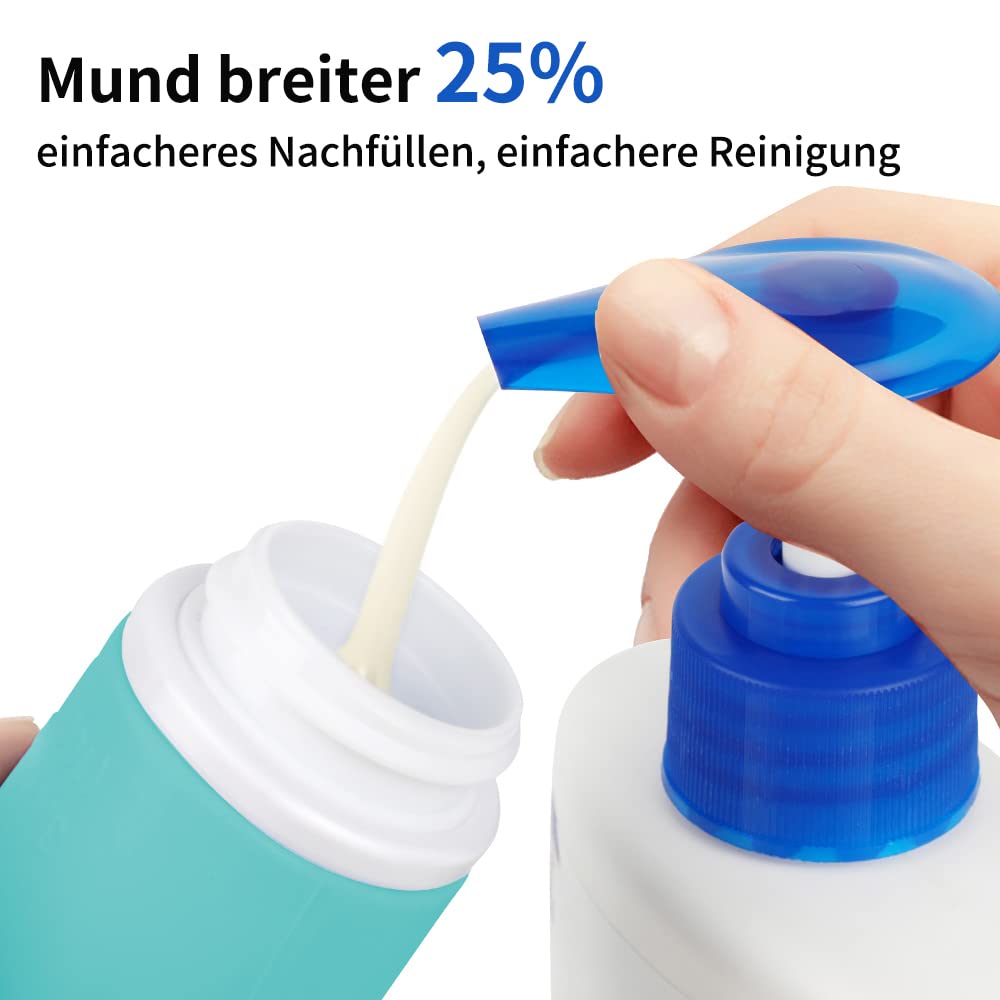 Thumbnail 4 de Opret 100 ml Silikon Reiseflaschen Set, 3 Stück – auslaufsicher, BPA-frei, TSA-konform