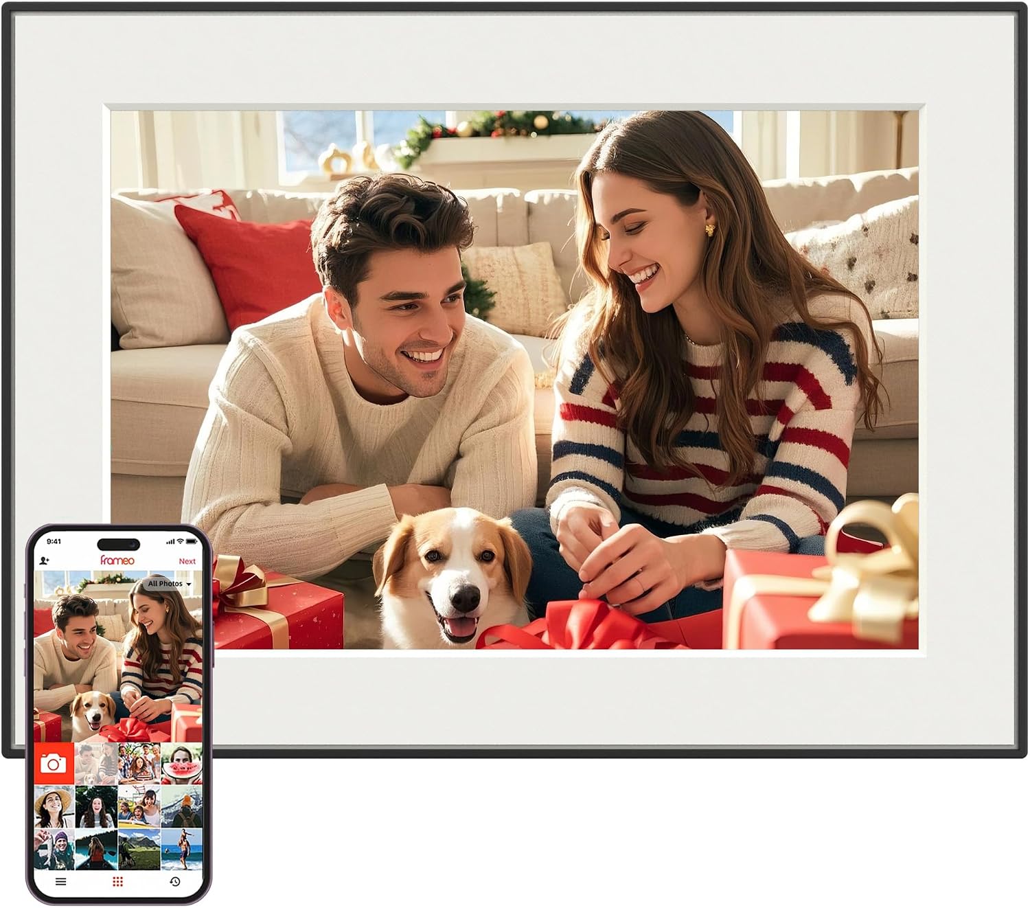 CECGAN Frameo 32GB digital photo frame