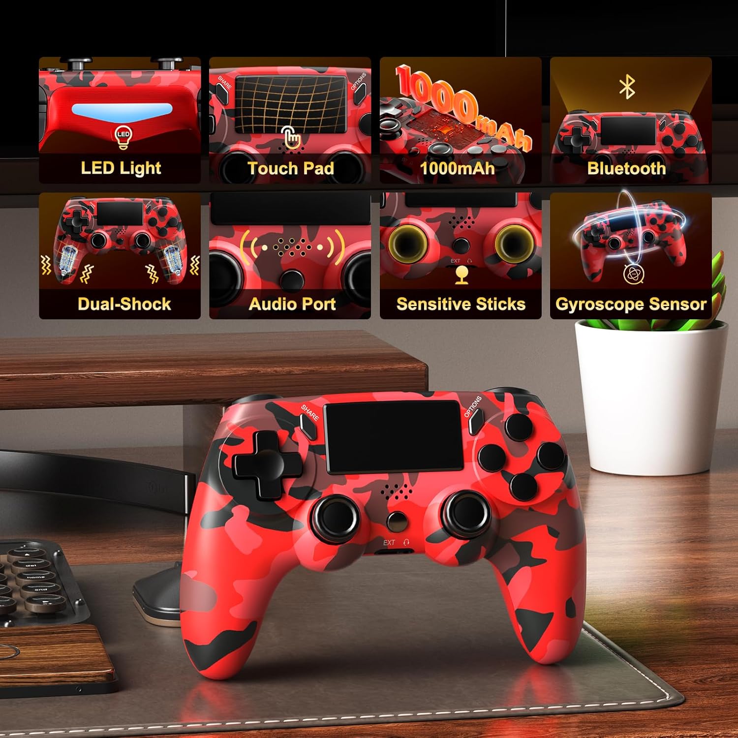 Thumbnail 3 de KDYGPDCT 2 Pack Wireless PS4 Controller 16h 🕹